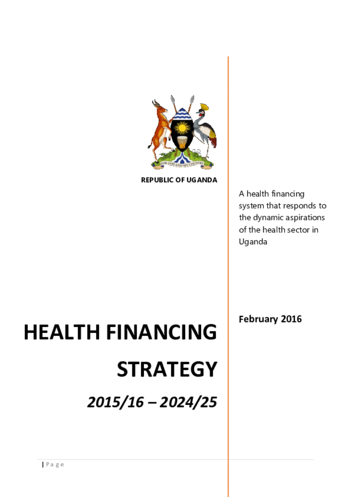Sustainable Health Financing